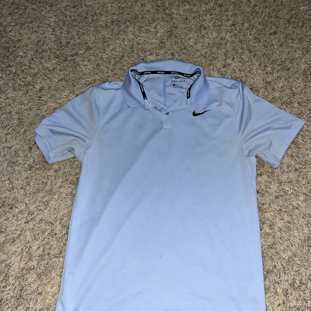 Baby Blue Nike Polo